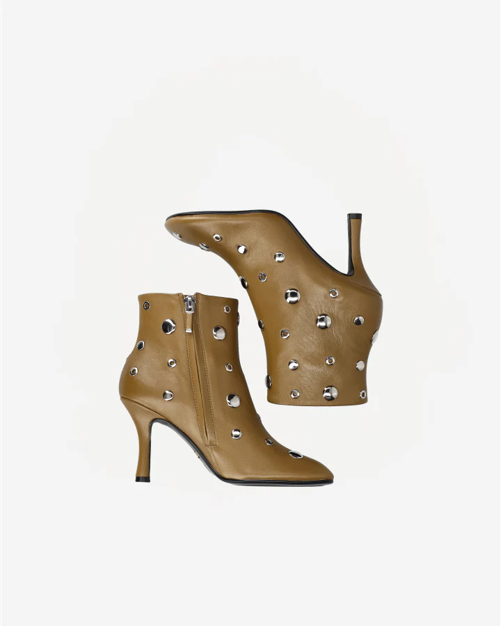 STUDS BOOT 032T84BK | Olive Green - Image 2
