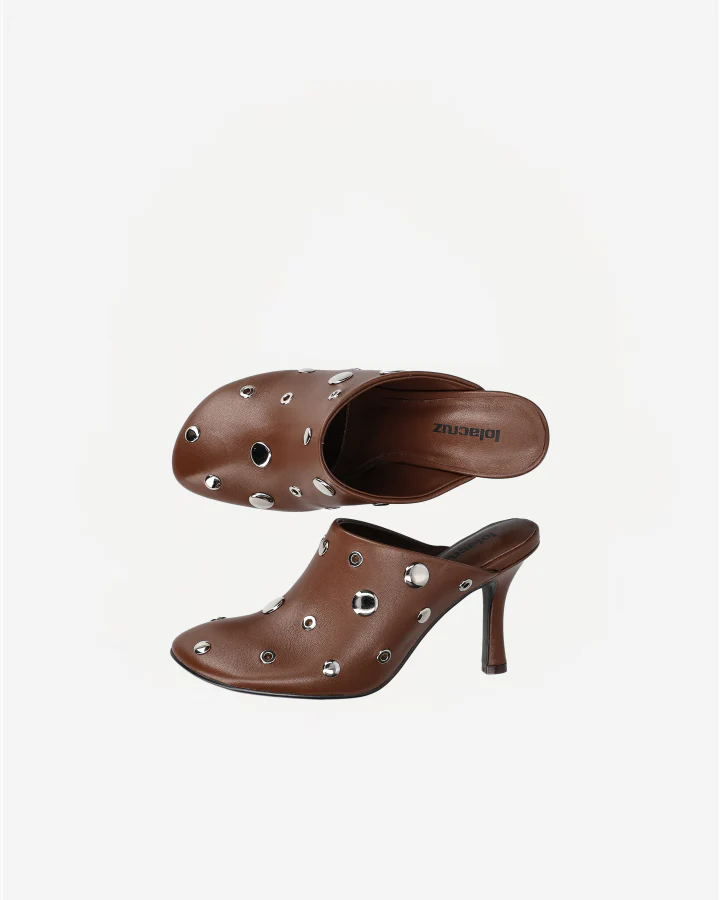STUDS MULE 75 034Z14BK | Hazelnut - Image 2
