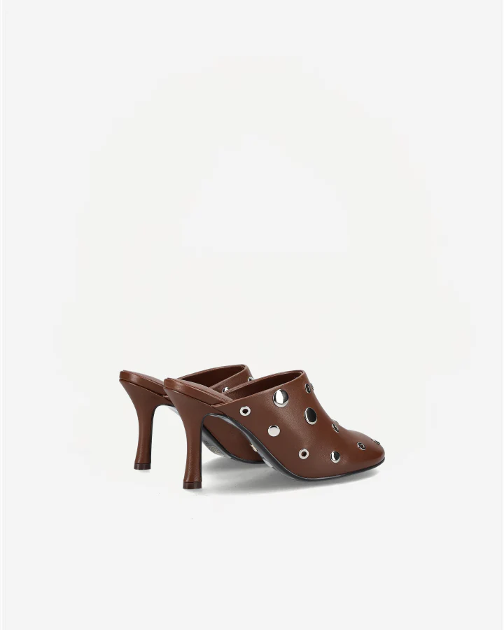 STUDS MULE 75 034Z14BK | Hazelnut - Image 4