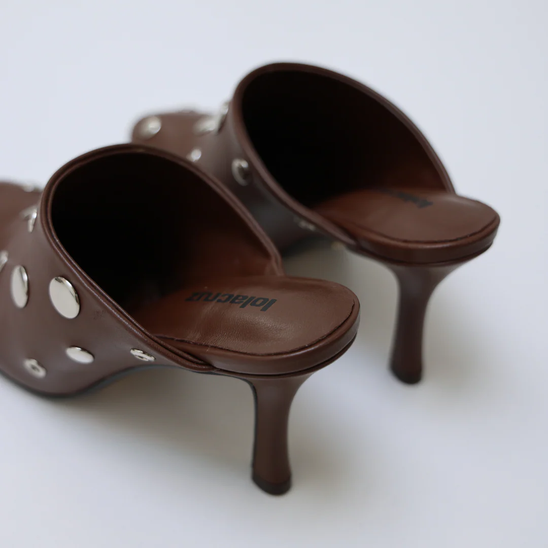STUDS MULE 75 034Z14BK | Hazelnut - Image 6