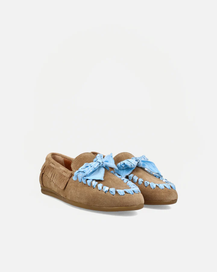 DALMA MOCCASIN | CUOIO/ AZUL - Image 3