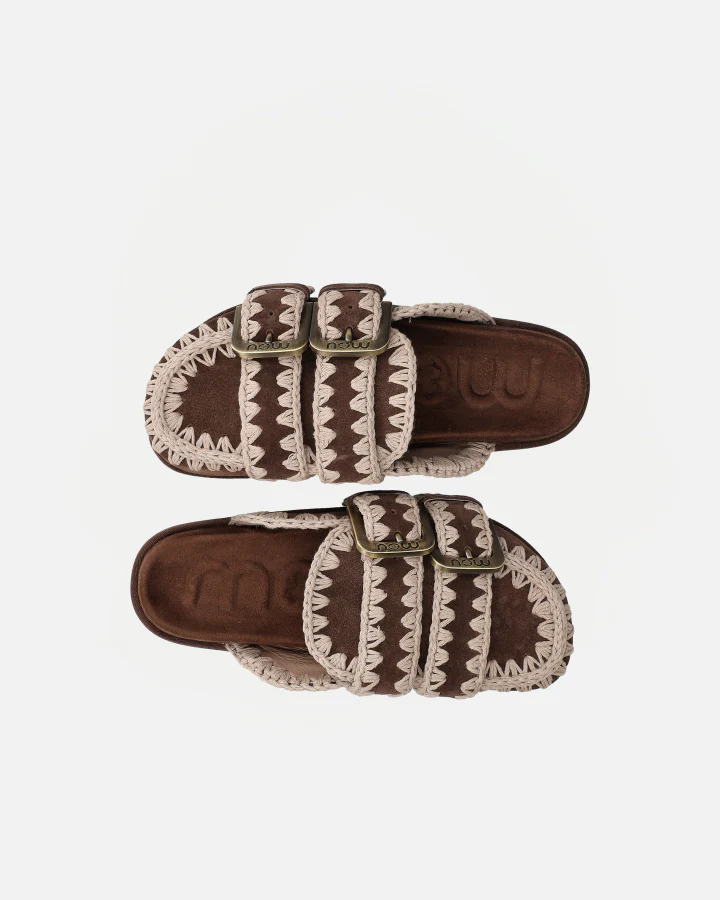 LOW BIO SABOT TWO-BUCKLES | Deep Brown - Image 3