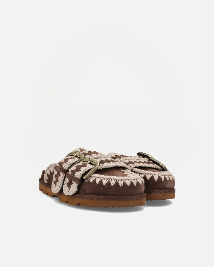 LOW BIO SABOT TWO-BUCKLES | Deep Brown - Image 4