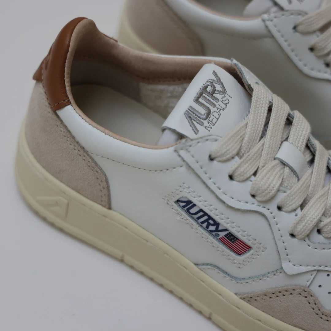 LOW SNEAKER 80's LS02 | Suede White/Brown Sugar - Image 5