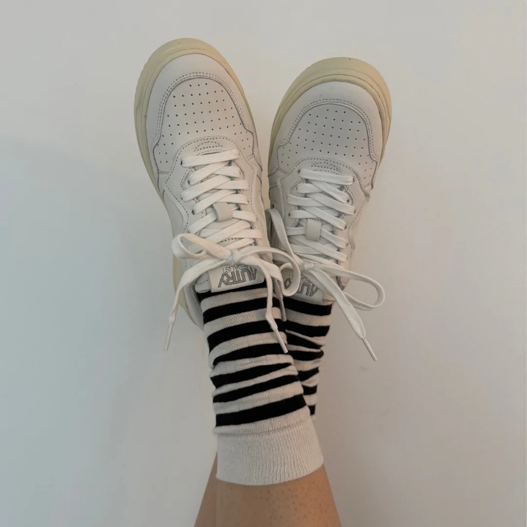 THE WANTS SOCKS I - Striped Ivory/Black - Image 3